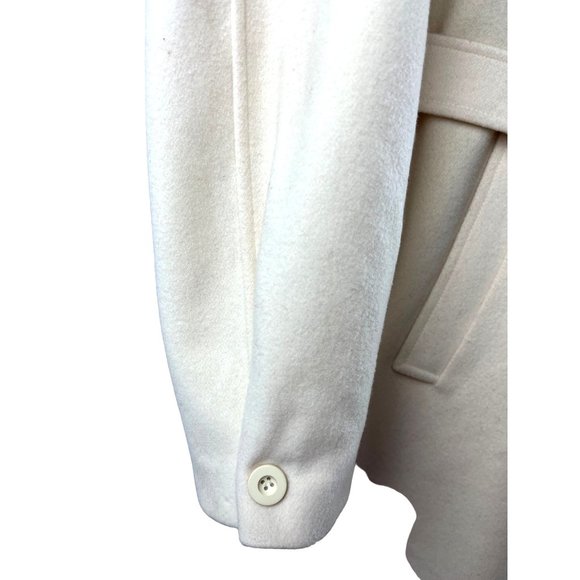 Ted Lapidus 100% Wool Coat in Cream, Women's Size 8 US - Picture 12 of 16